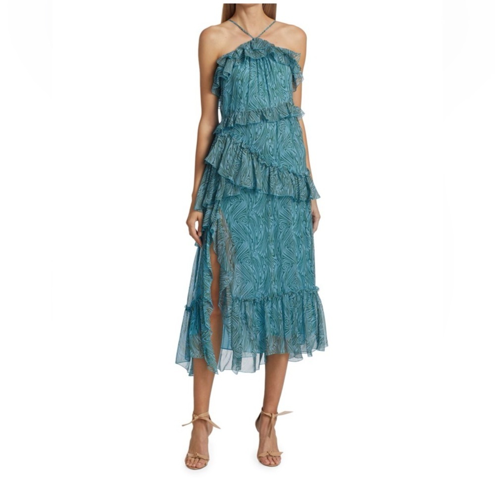 Cinq à Sept Rayner Ruffle Chiffon Dress – Size 2 (NWT)